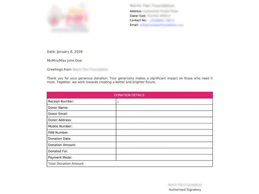 PDF Receipts
